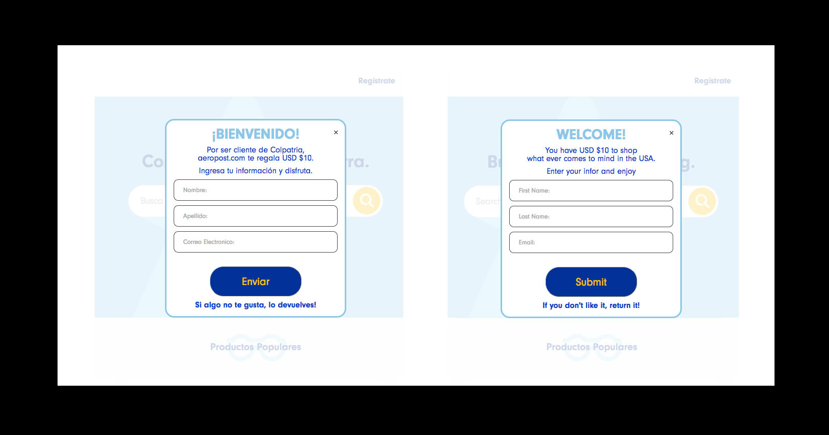 UTM based web ui offer development