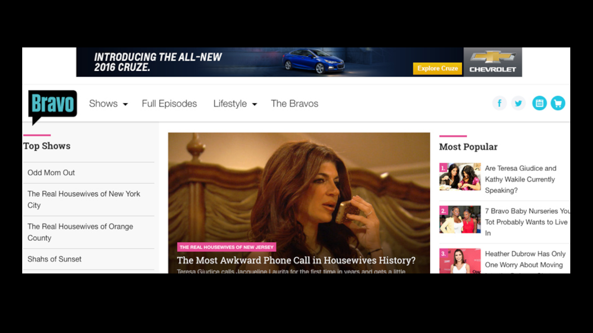 BRAVO weekly and monthly content updates 