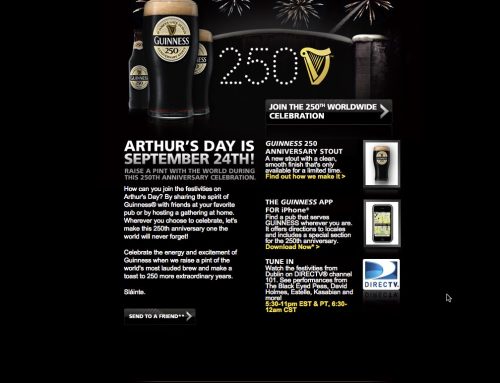 Guinness 250th Anniversary Campaign — Interactive Design & Development